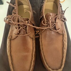 Tod's Tan Leather Slip-On Loafers